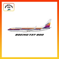 Boeing 737-800 American Airplane Assembly Paper Model - Air California - MohinhgiayVN
