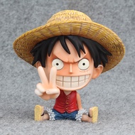 one piece figure model luffy โมเดลวันพีช ฟิกเกอร์ วันพีช โมเดล โมเดลลูฟี่ หัวโต ลูฟี่ 10 cm ของสะสม 