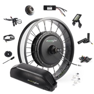 EBIKELING Waterproof Ebike Conversion Kit with Battery 20" Fat Tire Direct Drive Front or Rear Wheel