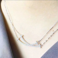 Promo Swarovski Silver Necklace Itaewon Class Korea Necklace Titanium Jewelry Anti-Rust Forever