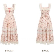 พร้อมส่ง IRIS BOUTIQUE X LACE MADE 24 ss red pomegranate Dress -ID240104