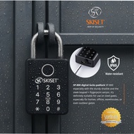 Local Supply SKISET SP800 Smart Padlock Tuya Smart App/Smart digital grilled lock/gate lock/grill lo