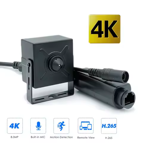 8MP 4K,5MP,3MP,2MP H.265+ Indoor Metal ONVIF Face Detection Audio POE CCTV Kamera Security Miniature