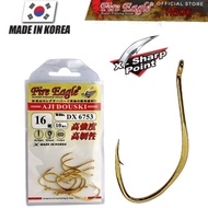 (MADE IN KOREA) MATA KAIL PANCING FIRE EAGLE AJI DOUSKI DX 6753 SUPER SHARP FISHING HOOK WITH HIGH Q