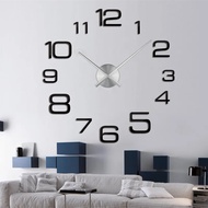 สติกเกอร์ติดกระจกอะคริลิค3D นาฬิกาแขวนผนังขนาดใหญ่ดีไซน์ทันสมัยแบบใหม่ทำมือนาฬิการะบบควอทซ์
