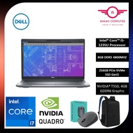 Dell Precision M3570 I5358G-256GB-W11PRO 15.6" FHD Laptop ( I5-1235U, 8GB, 256GB SSD, T550 4GB, W11P )