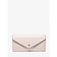 Michael Kors Jet Set Embossed Leather Envelope Wallet 壓印LOGO荔枝紋翻蓋信封長夾 錢包 #25女王節