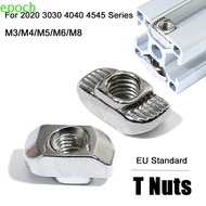 EPOCH Nuts Fasteners Multi Size T-Slot M3-M8 EU Standard Home Improvement Aluminum Profiles