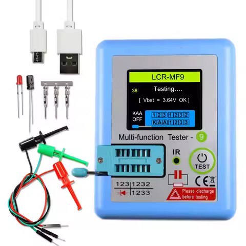LCR-MF9 LCR-TC1 LCR-T7 LCD Display Multi-meter Transistor Tester Diode Triode Capacitor Resistor Tes