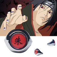 Uchiha Itachi Ring Akatsuki Member Zhu Ring Ninja Naruto Ring Cosplay Stage Property Collectibles Gi