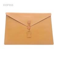 Scattered a4 File Bag Fixed Receipt Information Contract Leather Business File Bag Style Rope Storag