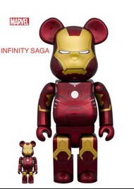 BE@RBRICK IRON MAN MARK III 100％ & 400％