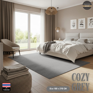 Cozy-Grey Premium Modern Area Rug 120x180 cm Soft Plush Carpet for Living Room Elegant Home Decor