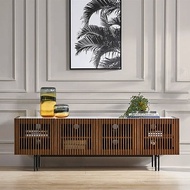 BURNES Rustic Solid Wood TV Console