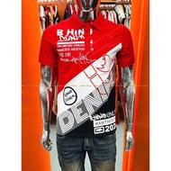HR-P04 H.Rhino Men's Polo Shirt, Red and Black, 2-Way Stretch Cotton, V.IP Standard Form.