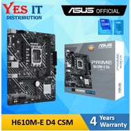 Asus Prime H610M-E D4-CSM / H610M-K D4-CSM LGA1700 mATX Motherboard