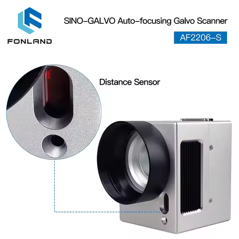SINO-GALVO AF2206-S Fiber Laser Galvo Head Set Auto-Focusing 10mm Aperture M85 Thread 6000mm/s 10.6u