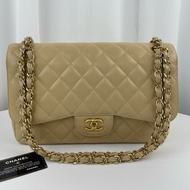 CHANEL.香奈兒jumbo 奶茶色  有卡