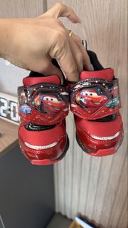 麥坤McQueen 新淨BB鞋 Moonstar Disney Cars Lightning McQueen Red Kids Shoes Size 14.0