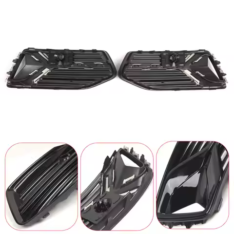 Front Fog Lamp Bumper Grille 4K0807647D 4K0807648D For AUDI A6 C8 Saden 2019 2020 2021 2022 2023 4K0