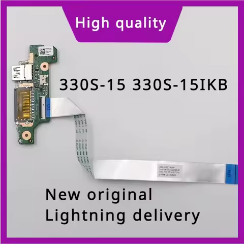 GENUINE FOR Lenovo Ideapad 330S-15 330S-15IKB Card Reader Power Button USB board 5C50R07374 100% Tes