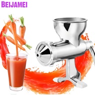 BEIJAMEI Stainless Steel Wheatgrass Juicer Healthy Wheat Grass Juicing Slow Squeezer Fruit Vegetable Juice Extractor