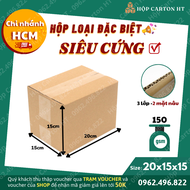 Combo 100 hộp carton đóng hàng 20x15x15 đựng phụ kiện đồ gia dụng tiện lợi giá gốc tận xưởng - Hộp C