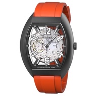 BERLINK AUTOMATIC Skeleton Watch Barrel Shape 30M Water Resistant 2 Years Warranty 5016-G06