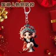 Chinese Style Huadan Peking Drama Pendant Acrylic Drama Character Keychain Drama 25.9.25
