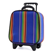 BAG BKK Luggage Wheal กระเป๋าเดินทาง กระเป๋าล้อลากหน้าเรียบลาย สายรุ้ง(ขนาดเล็กน่ารัก) ขนาด 14 นิ้ว 