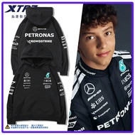 2025F1 Mercedes Benz Shanghai Station AMG hooded sweatshirt car enthusiast clothing jacket 100%Cotto