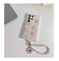 เคสโทรศัพท์ Samsung S25 Ultra ลายดอกไม้ ใส ป้องกันการตกหล่น สไตล์เกาหลี โทรศัพท์มือถือแบบแข็ง สำหรับ