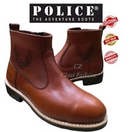 POLICE SAFETY SHOES # P91495 # SAFETY BOOTS # GENUINE LEATHER # KASUT KERJA SAFETY LELAKI # 💯 ORIGIN