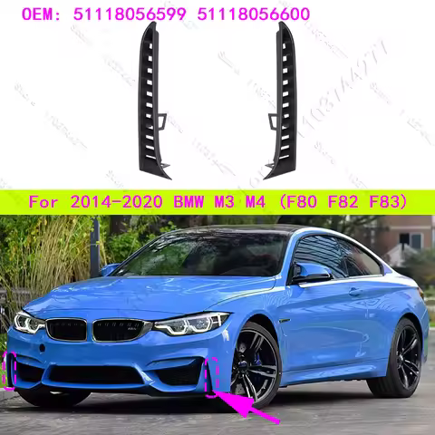 For 2014-2020 BMW M3 M4, M4 CS, M4 GTS (F80 F82 F83) Front Bumper Lower Side Grille 51118056599 5111