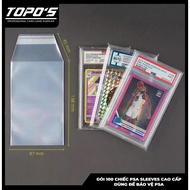 [PSA SLEEVE] Pack of 100 premium scratch-resistant covers for PSA cards.