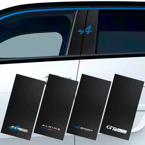 Car B-pillar Decal Auto Center Pillar Sticker Cover Triangular Window Decor For Alpine A110 GT 4 A29