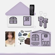 Aespa Jin Minting winter Birthday Card Gold winter Birthday Key Cosmetic Bag Small Card Cat Claw Set