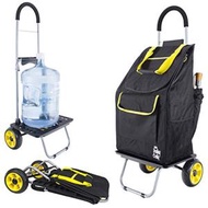 dbest製品Bigger Trolley Dolly, Sunflower Shopping Grocery Foldable Cart