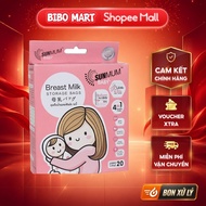[MALL] Sunmum breast milk storage bags 150ml (20 bags/box) - FDA safe LLDPE/LDPE material