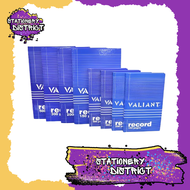 Valiant Record Book Regular & Jr size
