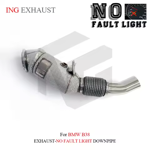 ING Rhodium metal super ternary Catalytics Downpipe for BMW B38 Engine light not on Exhaust Convert
