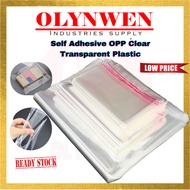 OPP Self Adhesive Plastic Bag / Transparent OPP Plastic Bag With Tape / Packaging Bag 100pcs