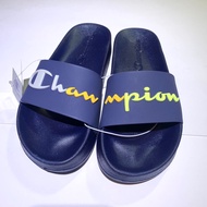 🔥Company Goods Special Offer🔥Champion Sports Slippers LOGO Ready Stock Men Women Size Dark Blue