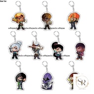Games valorant cosplay costume Anime yoru reyna OMEN Jett breach cypher Keychain Accessories Key cha