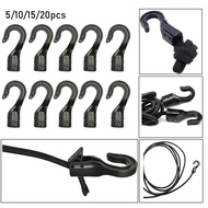 BOLT 5/10/15/20pcs For Bungee Shock Open End Cord Plastic Straps Hooks Rope Buckle Elastic Ropes Buckles Camping Tent Hook