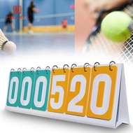 HILABEE Flip Scoreboard 6 Digit Tennis Scoreboard Portable Multi Sports Scoreboard for Games Soccer 