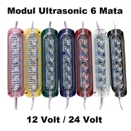 MATA Ultrasonic LED Light Module 6 Eyes 6W 12Volt 24Volt Supersonic Waterproof 12V 24V 12 Volt 24 Vo