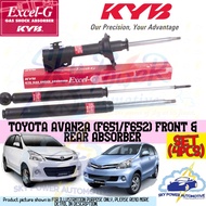 TOYOTA AVANZA (F651/652) KAYABA (KYB) EXCEL-G GAS SHOCK ABSORBER (FRONT 2PCS + REAR 2PCS = SET 4PCS)