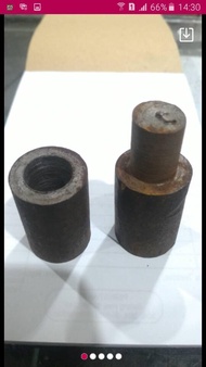 engsel las bubut bulat besar 3/4" ( 2cm ) panjang 7cm