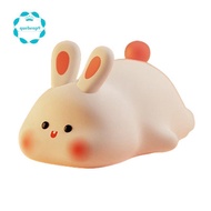 Night Light,Cute Silicone Lamp, Dimmable Light Up Bunny, Night Lamp,Rechargeable Bunny Nightlight, B